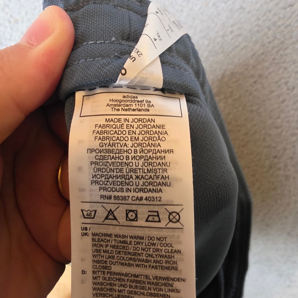 Adidas Track Pants Mens 2XL Tiro 19 Legacy Blue Track Soccer Training Gym NEW - Picture 10 of 11